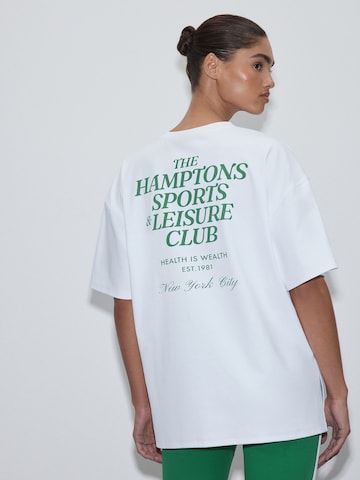 Next - Camiseta talla grande en blanco: frente