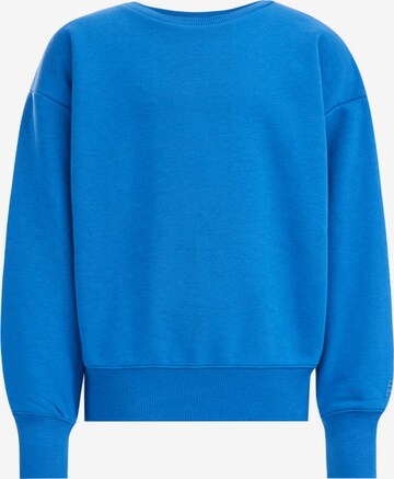 Sweat-shirt WE Fashion en bleu : devant