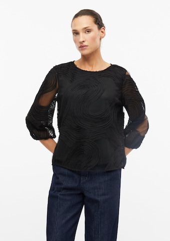 s.Oliver Blouse in Zwart: voorkant