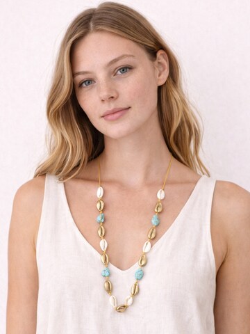 COLLEZIONE ALESSANDRO Necklace 'Saragossa' in Blue: front