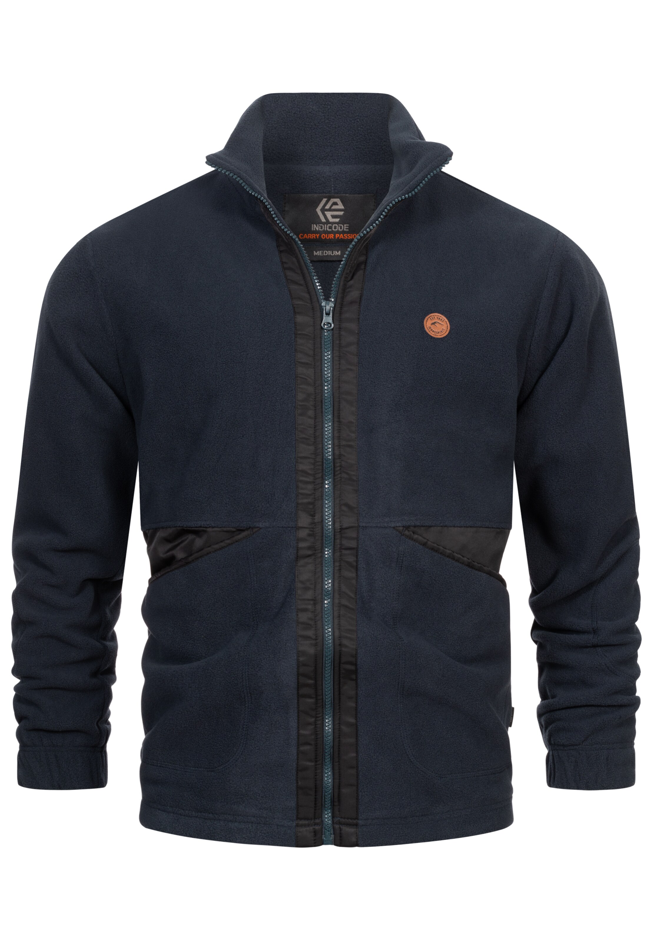 INDICODE JEANS Übergangsjacke 'Fenado' in Blau: Vorderseite