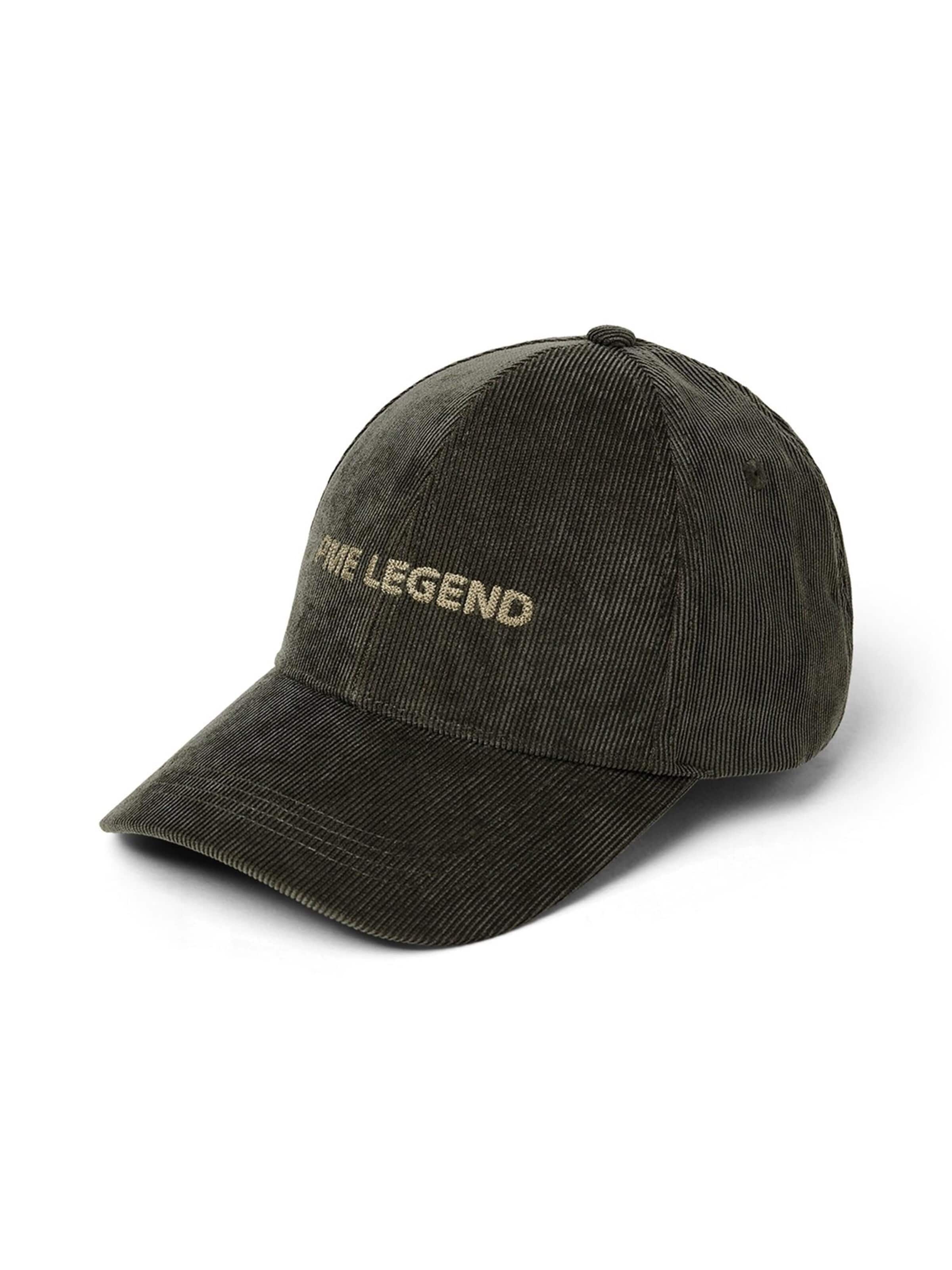 PME Legend Cap 'Corduroy cap with logo' in Green: front