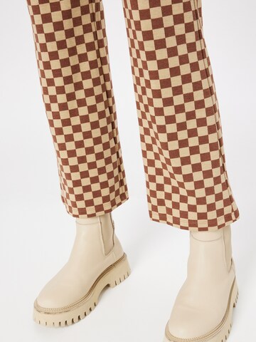 Monki Flared Hose in Beige