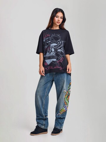 Ed Hardy Majica 'Brave Hearts Stay True' | črna barva
