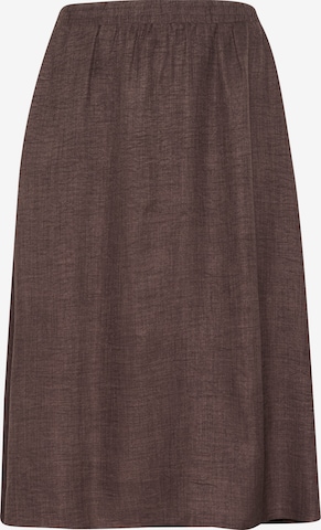 KAFFE CURVE Spódnica 'Ellie' w kolorze brązowy: przód