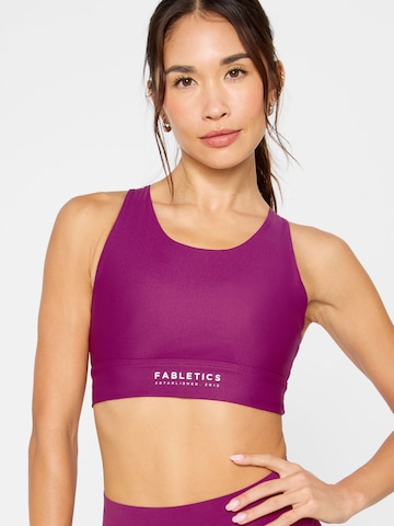 Fabletics High Support Sport-BH 'NO-BOUNCE HIGH IMPACT SPORTS BRA' in Lila: Vorderseite