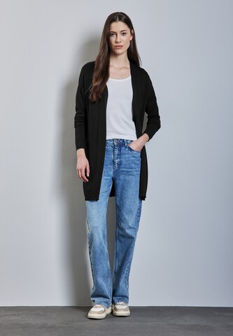 STREET ONE Langer Cardigan in Schwarz