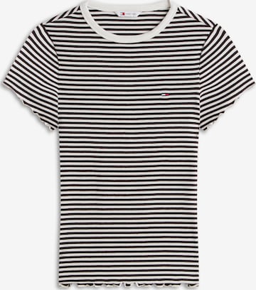 Tommy Jeans Тениска в черно: отпред