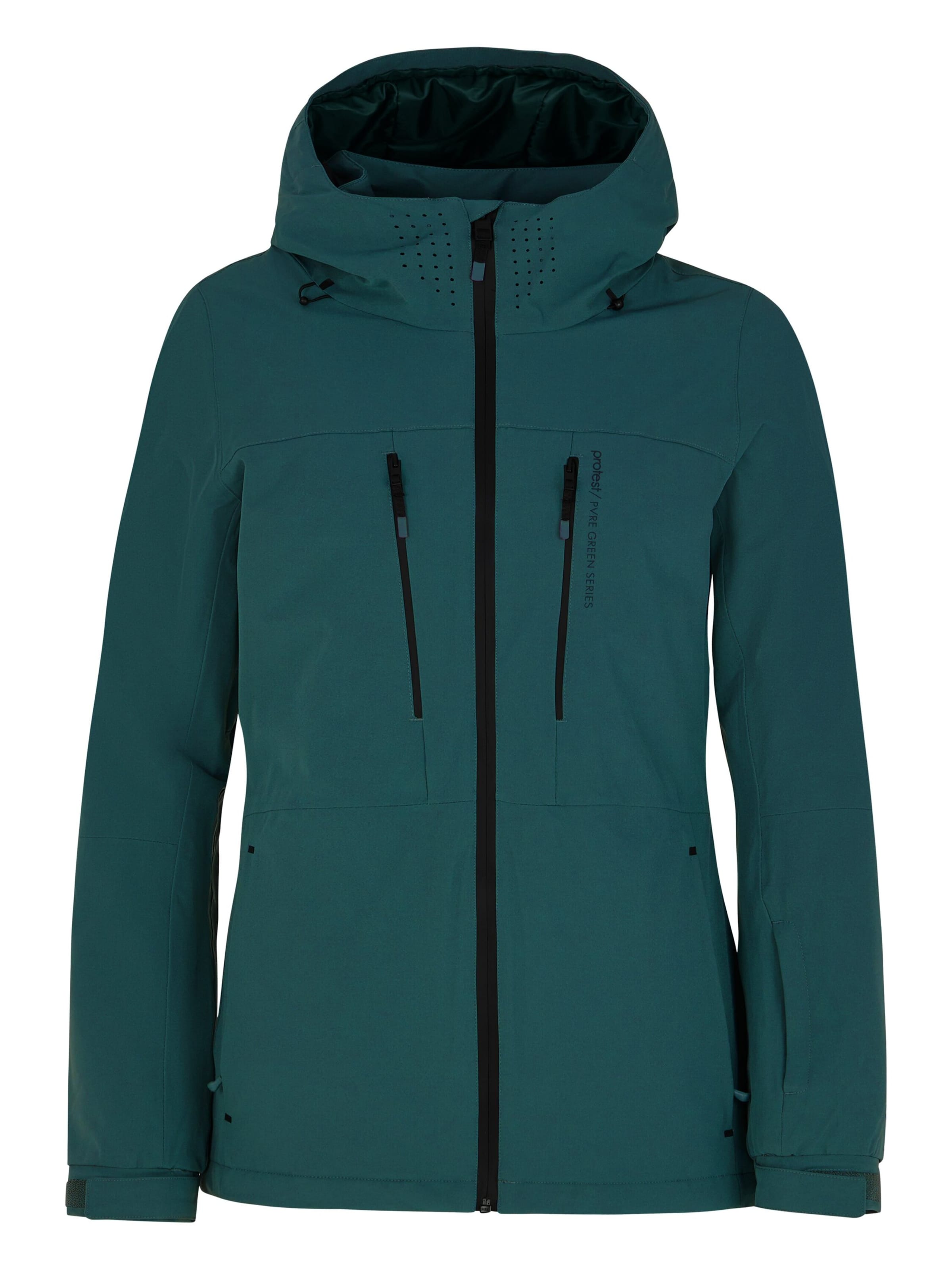 PROTEST Athletic Jacket 'PRTBEVERLY' in Blue: front