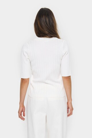 SAINT TROPEZ Pullover 'Juanna' i hvid