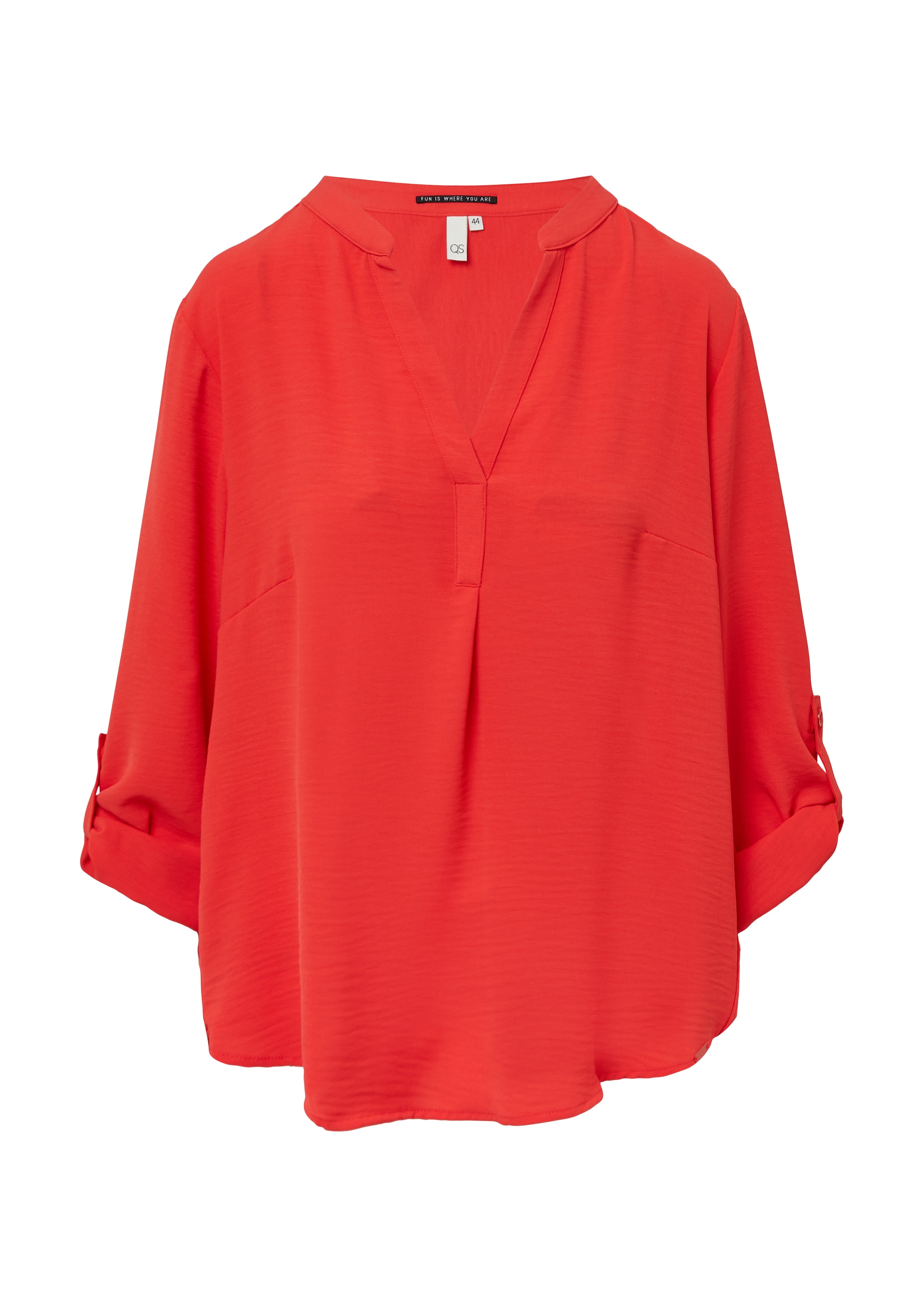 QS Bluse in Rot: Vorderseite