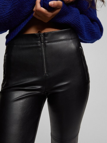 Pull&Bear Regular Pants in Black