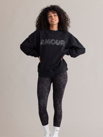 Hey Honey Sweatshirt 'Sweater Cotton' in Zwart
