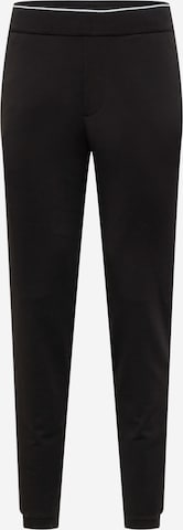 ARMANI EXCHANGE Tapered Trousers in Black: front