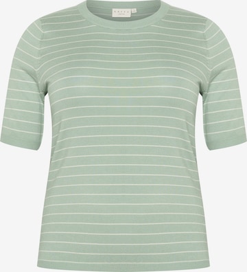 Pullover 'Malia' di KAFFE CURVE in verde: frontale
