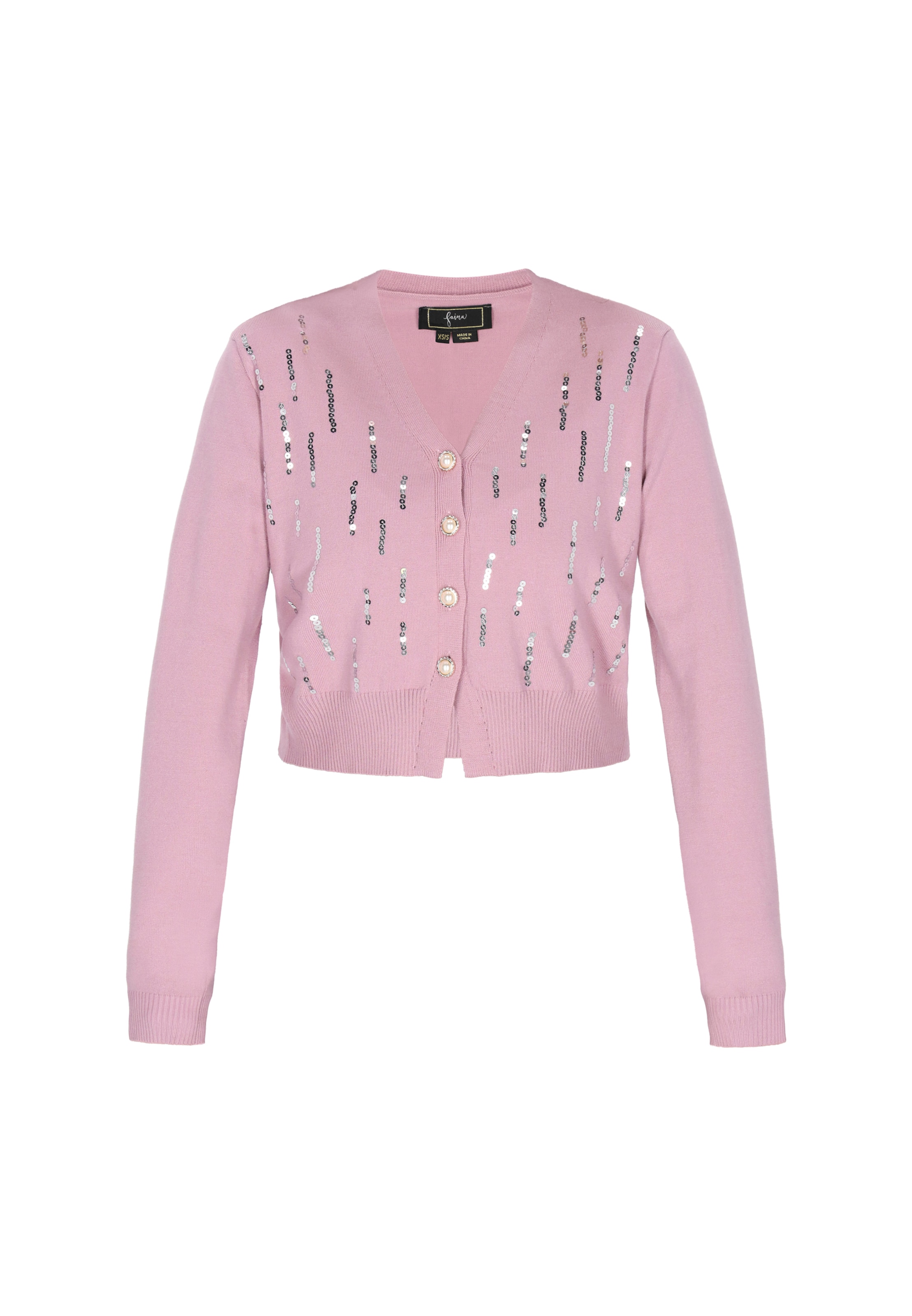 Cardigan faina en rose : devant