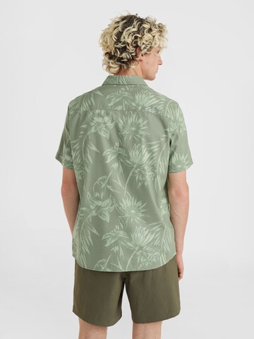 O'NEILL Regular fit Button Up Shirt 'Mix & Match Floral' in Green