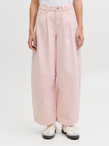 JJXX Vat Bandplooi jeans 'JXPorto Lia' in Roze: voorkant