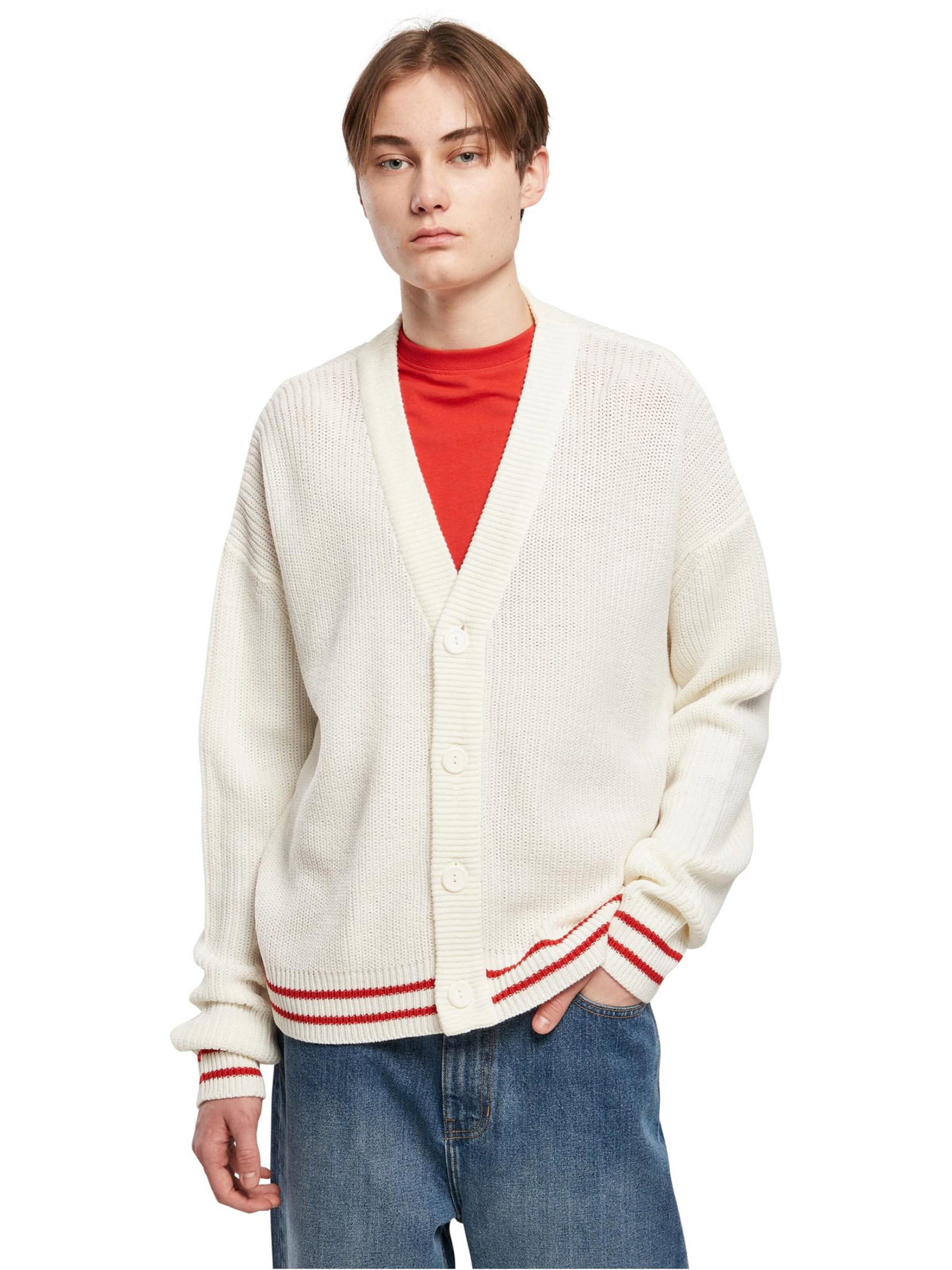 Urban Classics Knit Cardigan in Beige: front