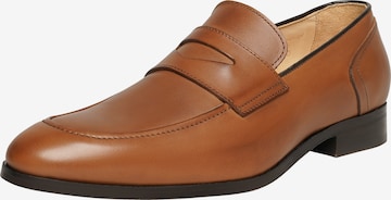 Henry Stevens Classic Flats ' Murray PL ' in Brown: front