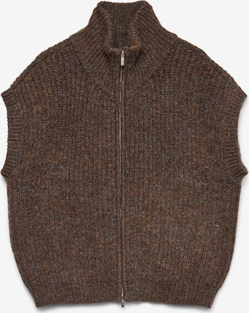 VERO MODA Strickjacke 'VMSalty' in Braun: Vorderseite