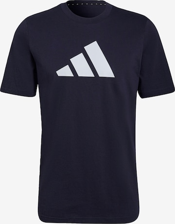 ADIDAS PERFORMANCE T-Shirt in Blau: predná strana
