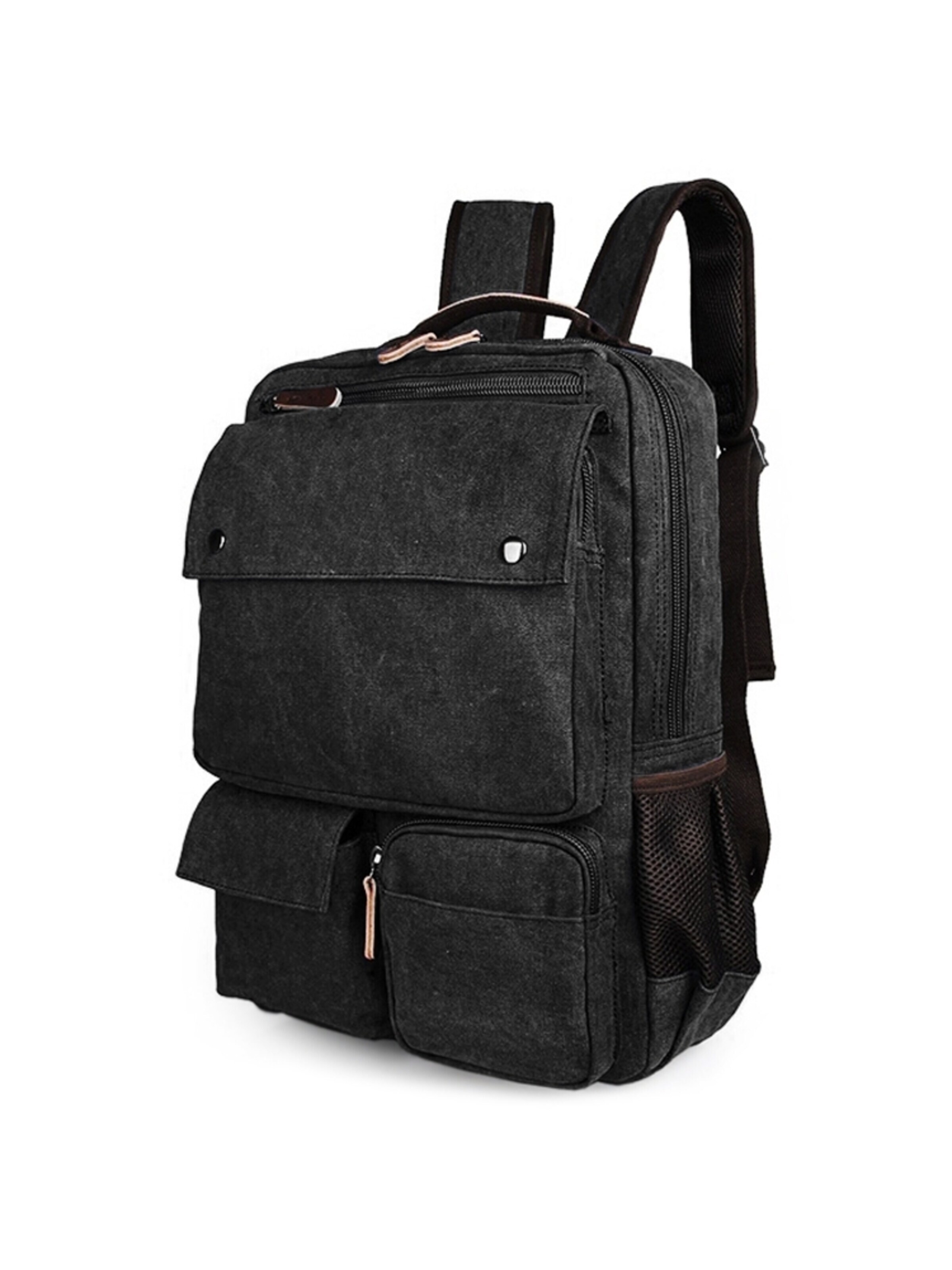 Trendhim Rucksack 'Luda'‌‌‌‌‌‌‌‌‌ in Schwarz: Vorderseite