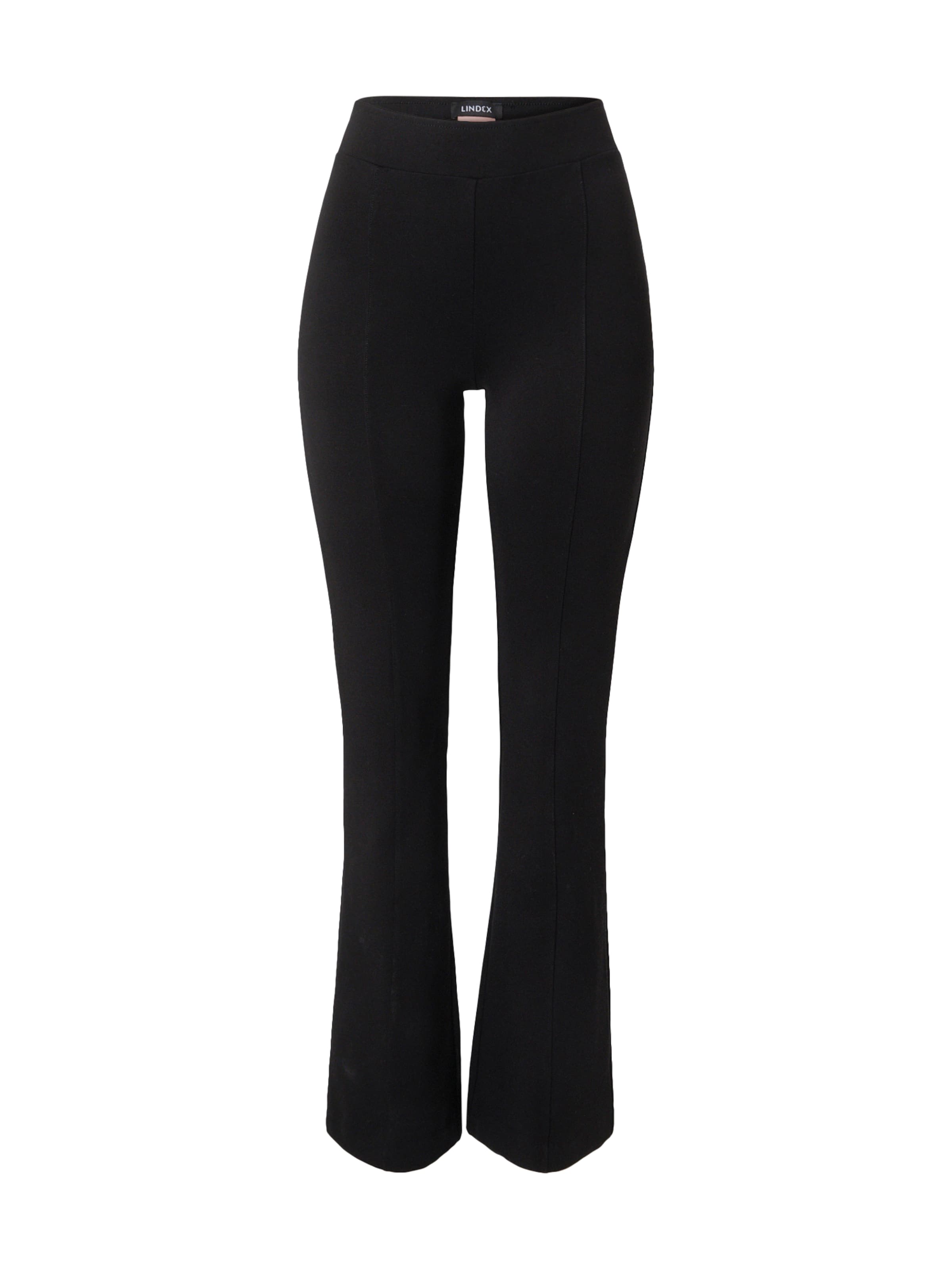 Lindex Rozšírený strih Nohavice s pukmi 'Beatrix' - Čierna: predná strana