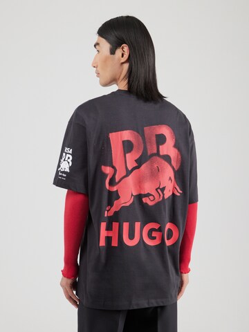Tricou 'DFLORIRE05-RB24' de la HUGO pe negru: față