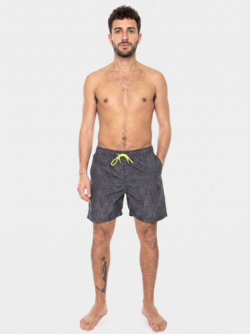 Santa Cruz Szorty kąpielowe do kolan 'RIGID BROKEN DOT SWIMSHORT BLACK ACID WASH' w kolorze szary