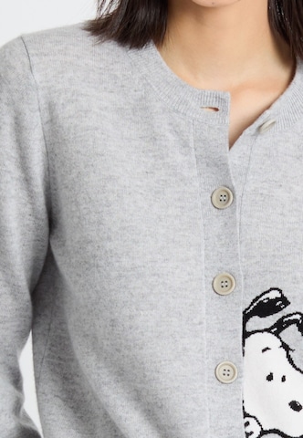 Chinti & Parker Cardigan 'Sneeky Snoopy' i grå