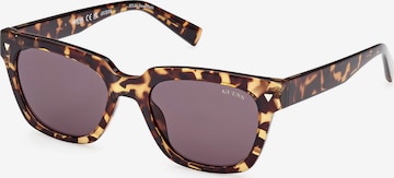 Lunettes de soleil GUESS en marron : devant