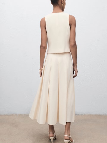 MANGO Kostymväst 'IGUANA' i beige