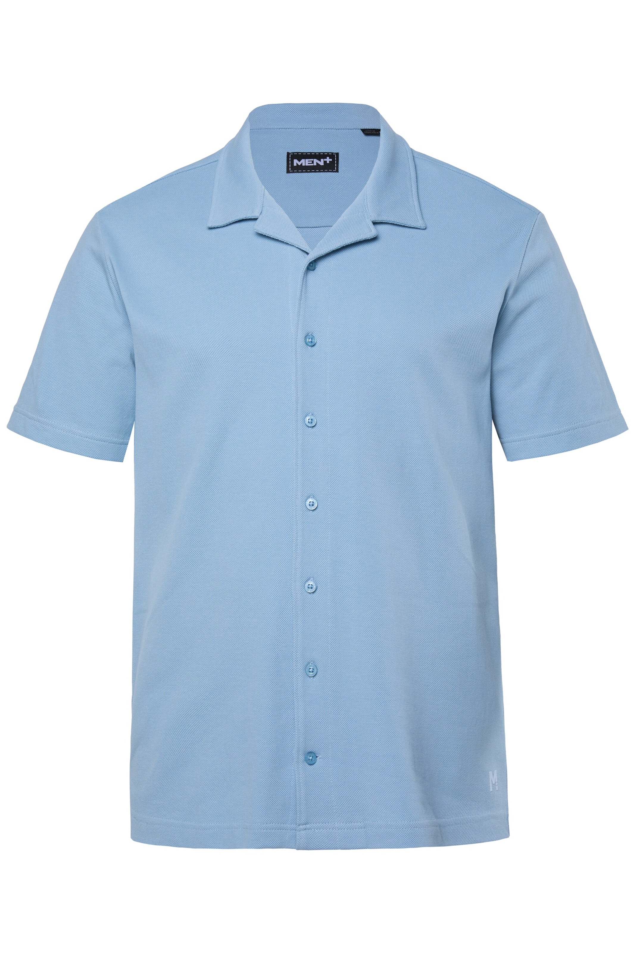 Men Plus Comfort Fit Hemd in Blau: Vorderseite