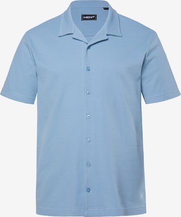 Men Plus Comfort Fit Hemd in Blau: Vorderseite