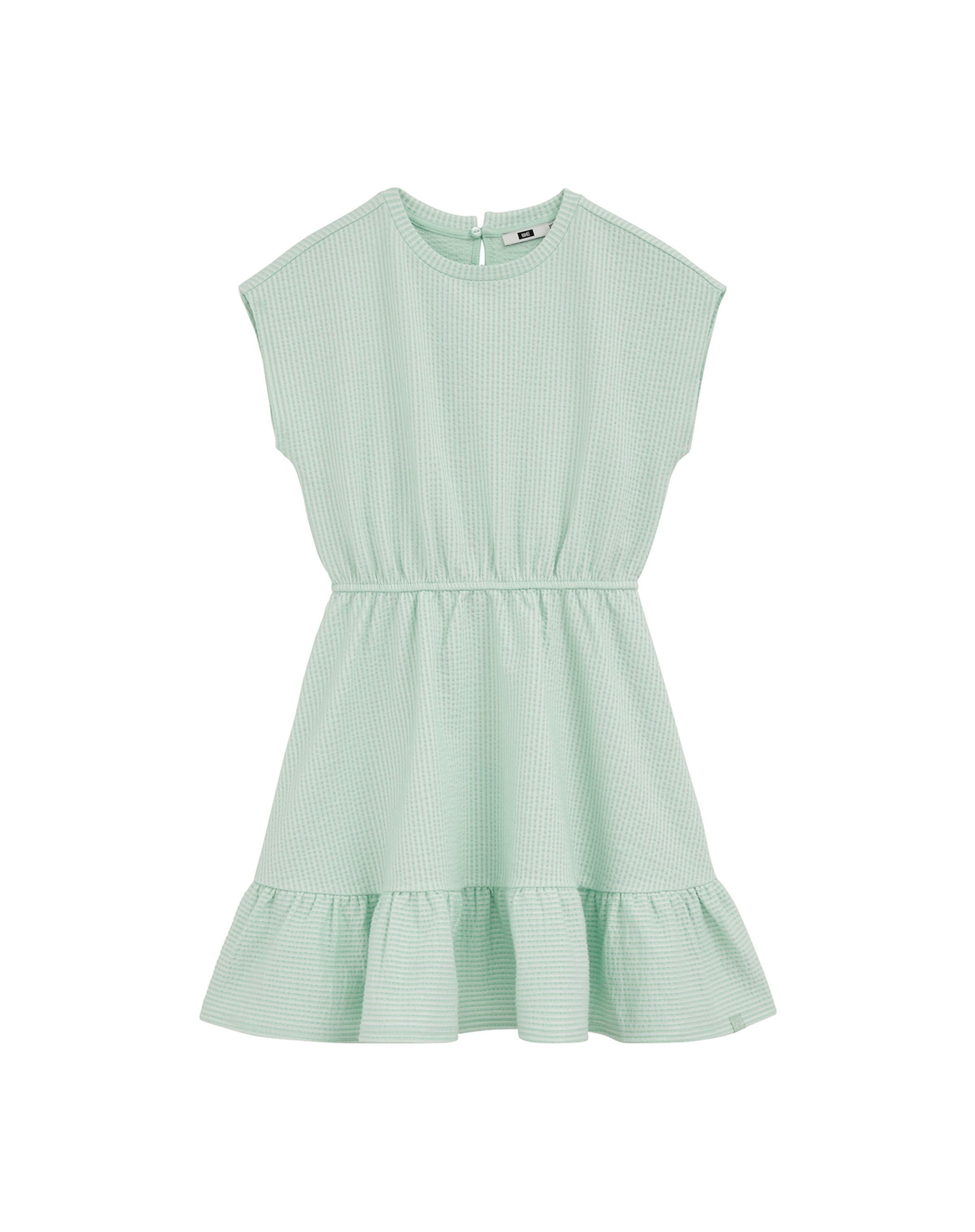 WE Fashion Рокля в зелено: отпред