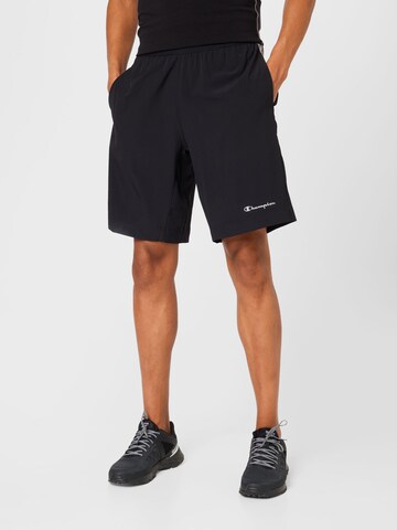 Champion Authentic Athletic Apparel Regularen Športne hlače | črna barva: sprednja stran