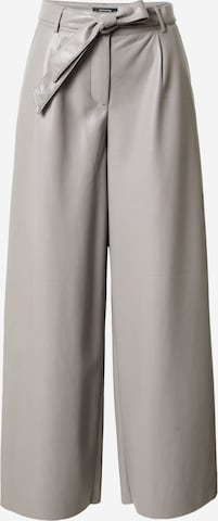 Wide leg Pantaloni con pieghe di COMMA in grigio: frontale