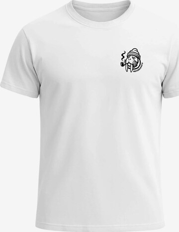Neverless Shirt 'Walross' in White: front
