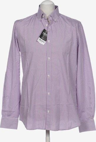 s.Oliver Button Up Shirt in M in Purple: front