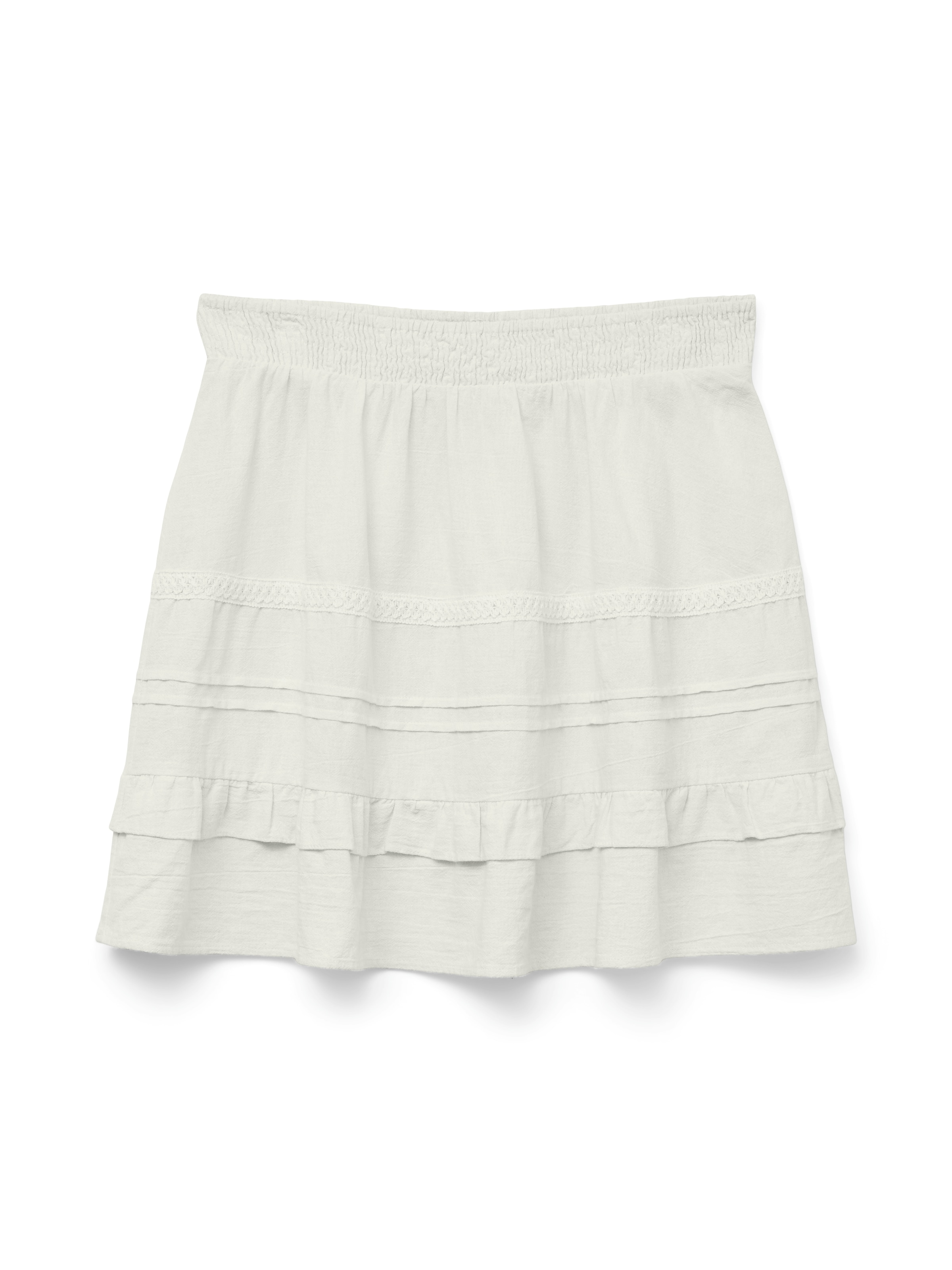 Jupe 'VMPretty' VERO MODA en blanc : devant