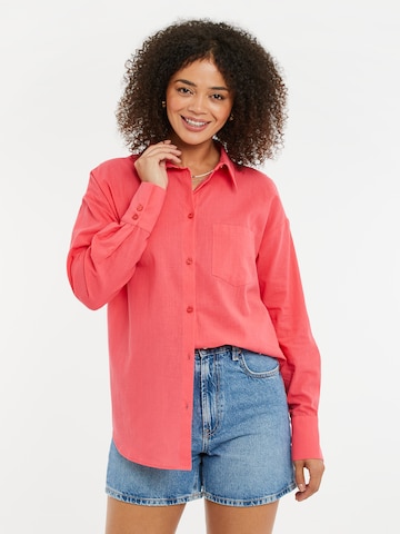 Camicia da donna di Threadbare in rosa: frontale