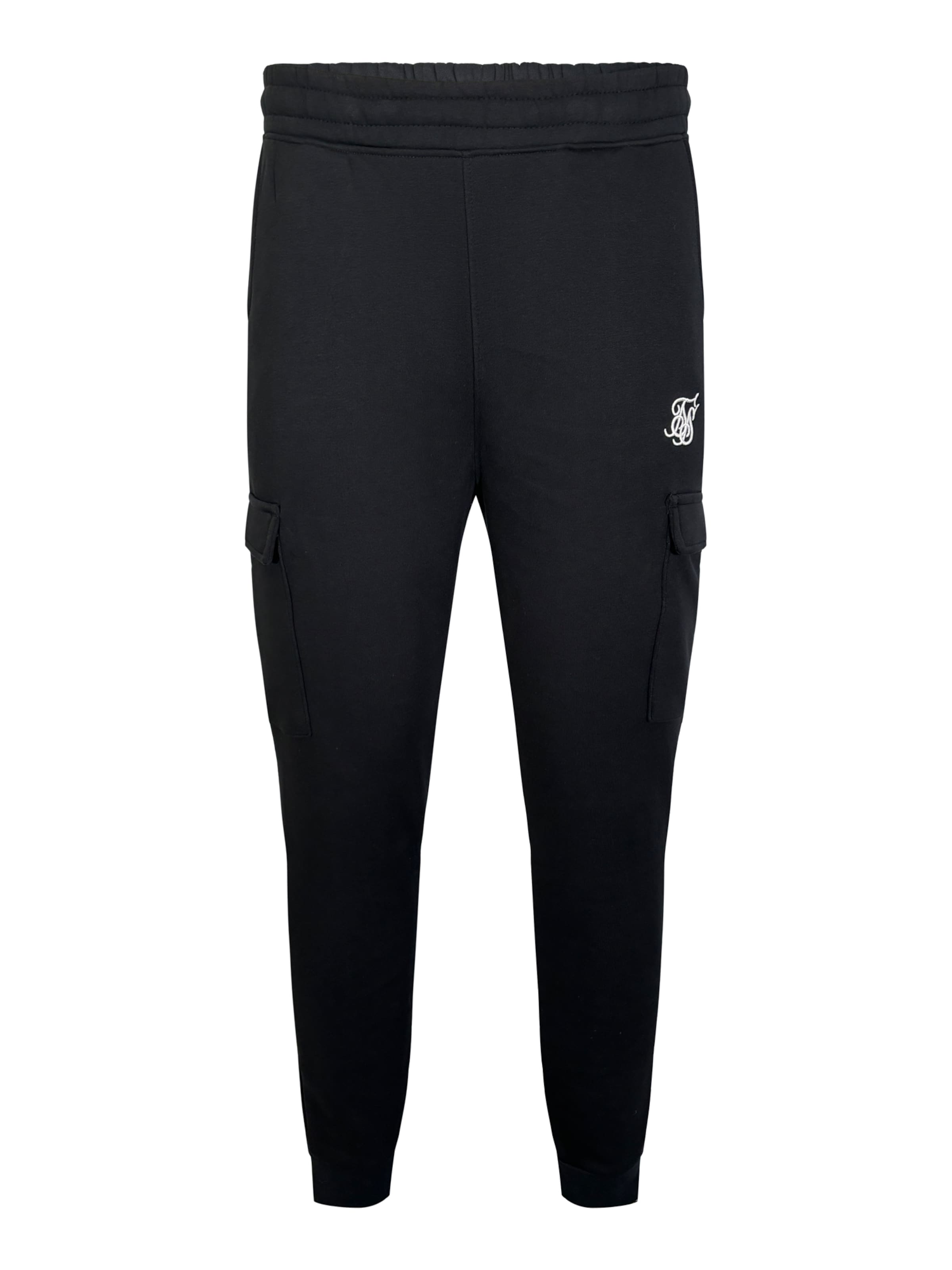 Tapered Pantaloni cargo di SikSilk in nero: frontale