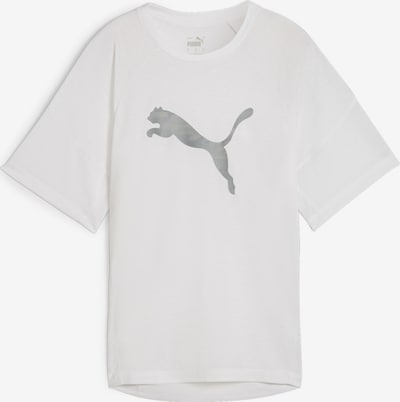 PUMA Toiminnallinen paita 'EVOSTRIPE' värissä kivenharmaa / valkoinen, Tuotenäkymä