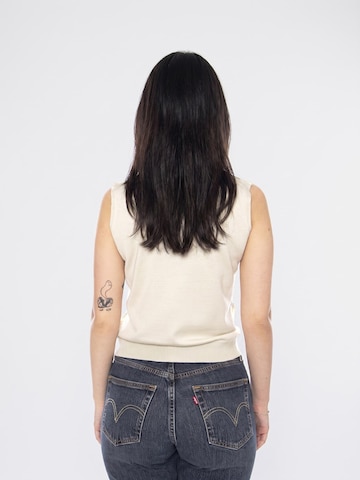 Haut 'ECRU WHITE EMBROIDERED TOP' wild pony en beige