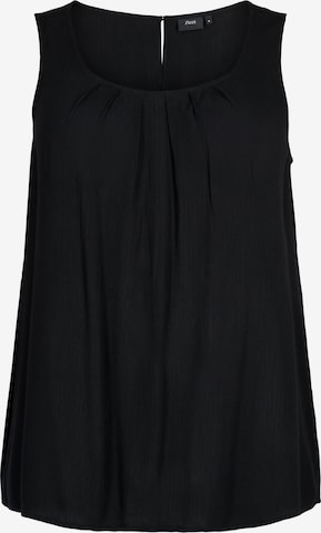 Zizzi - Top 'VWISMA' em preto: frente