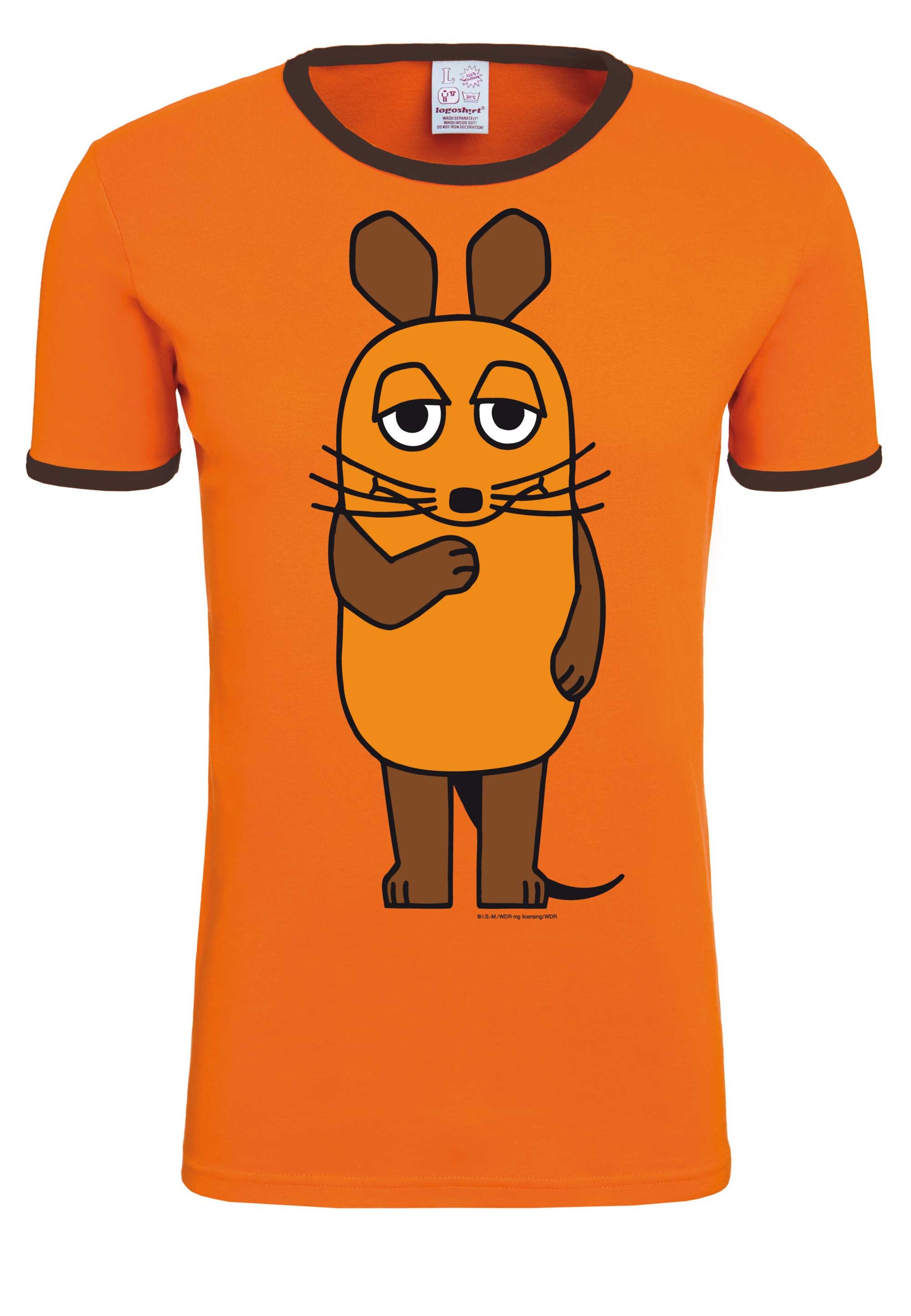 LOGOSHIRT Shirt in Oranje: voorkant