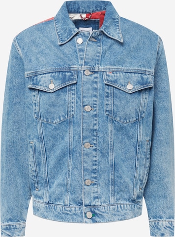 Tommy Jeans Tussenjas in Blauw: voorkant