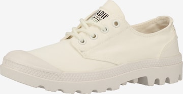 Palladium Athletic Lace-Up Shoes 'Pampa Ox Organic' in White: front