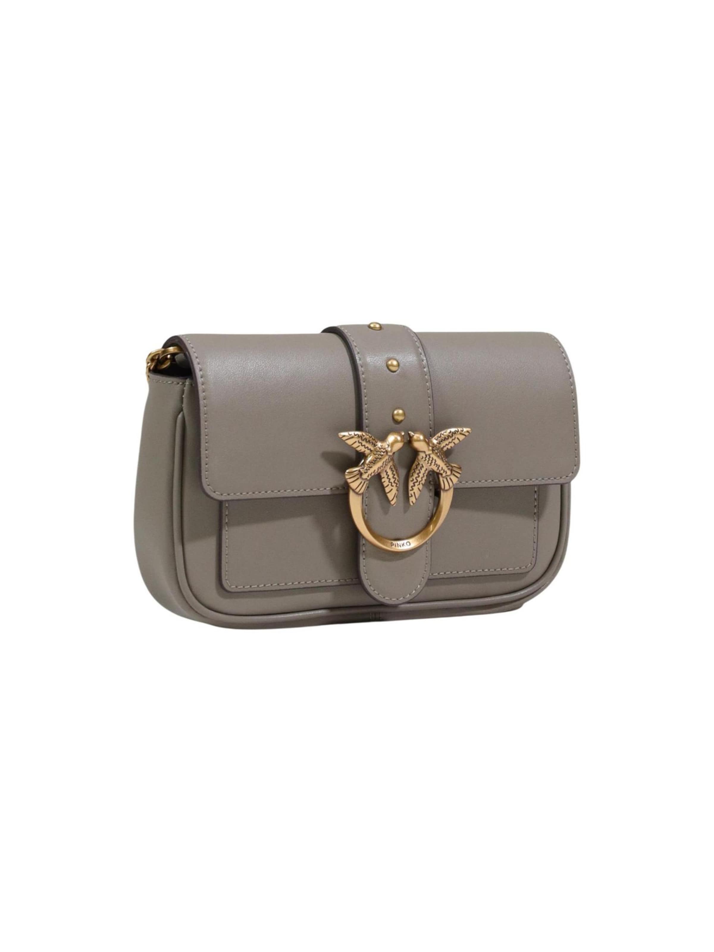 PINKO Skuldertaske 'POCKET LOVE ONE SIMPLY 100061 A0F1' i grå